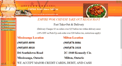 Desktop Screenshot of empirewokchinesetakeout.com